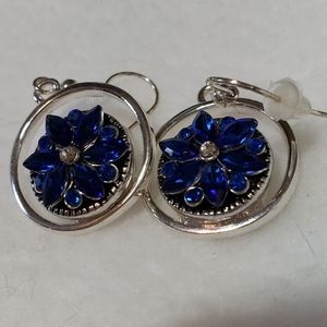 Sparkly Blue Earrings